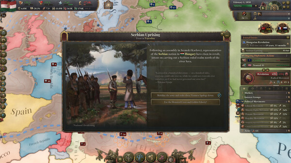 Игра Victoria 3: National Awakening Immersion Pack, скриншот
