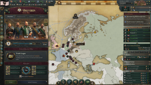 Игра Victoria 3: Sphere of Influence, скриншот