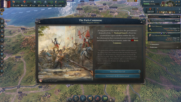 Игра Victoria 3: Voice of the People, скриншот