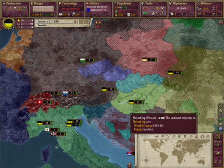 Игра Victoria II: A House Divided, скриншот
