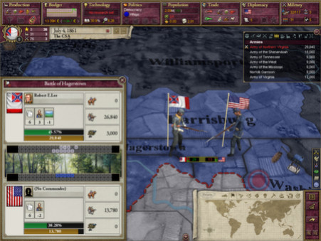 Игра Victoria II: A House Divided, скриншот