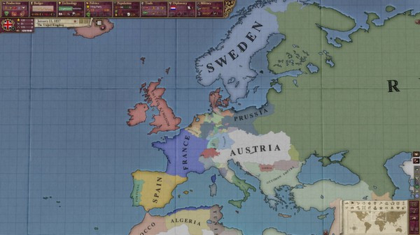 Игра Victoria II: Heart of Darkness, скриншот