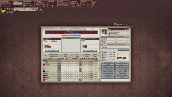 Игра Victoria II: Heart of Darkness, скриншот