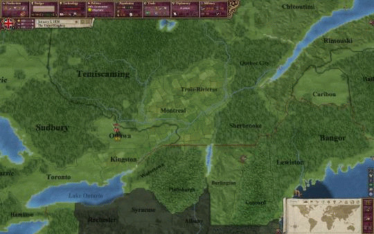 Игра Victoria II, скриншот