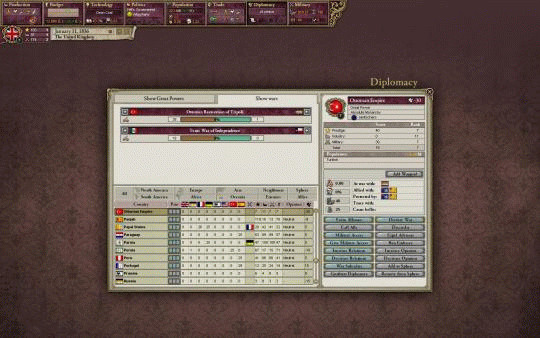 Игра Victoria II, скриншот
