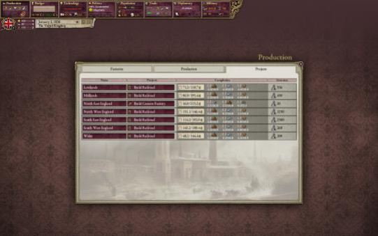 Игра Victoria II, скриншот