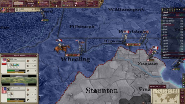 Игра Victoria II: Songs of the Civil War, скриншот