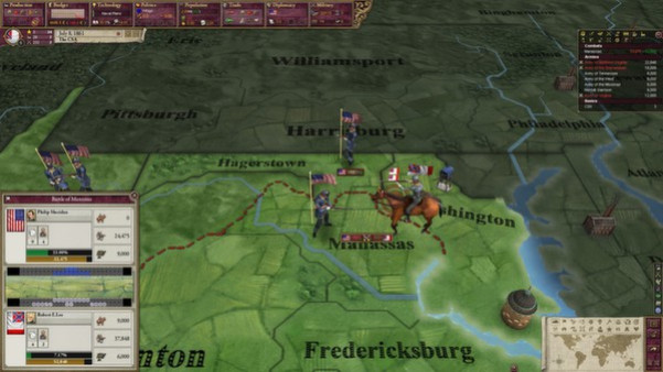 Игра Victoria II: Songs of the Civil War, скриншот