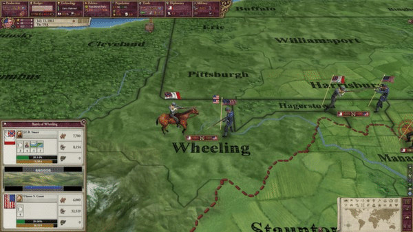 Игра Victoria II: Songs of the Civil War, скриншот