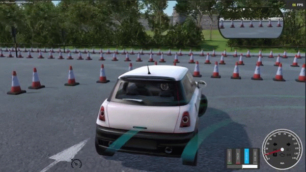 Игра Virtual Driving School, скриншот