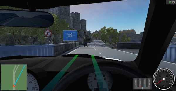 Игра Virtual Driving School, скриншот