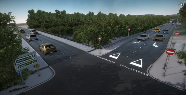 Игра Virtual Driving School, скриншот