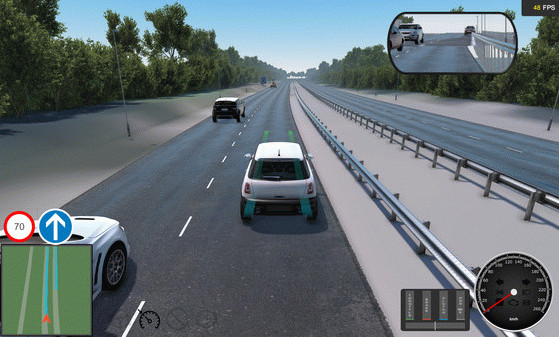 Игра Virtual Driving School, скриншот