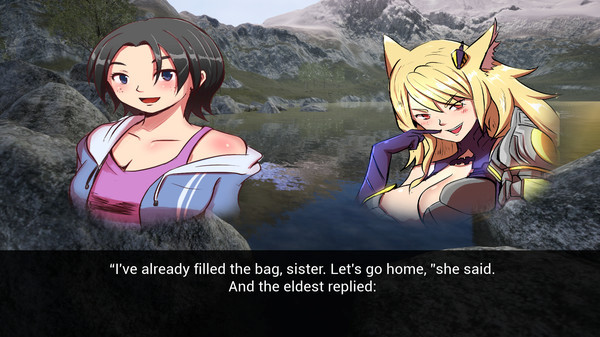 Игра Visual Novel Sisters, скриншот