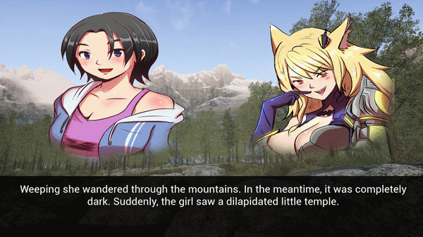 Игра Visual Novel Sisters, скриншот