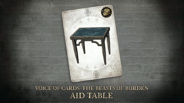 Игра Voice of Cards: The Beasts of Burden Aid Table, скриншот
