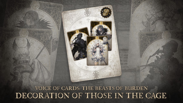 Игра Voice of Cards: The Beasts of Burden Decoration of Those in the Cage, скриншот