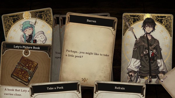 Игра Voice of Cards: The Forsaken Maiden, скриншот