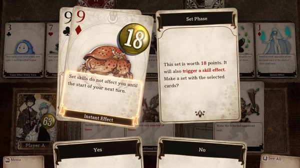 Игра Voice of Cards: The Forsaken Maiden, скриншот
