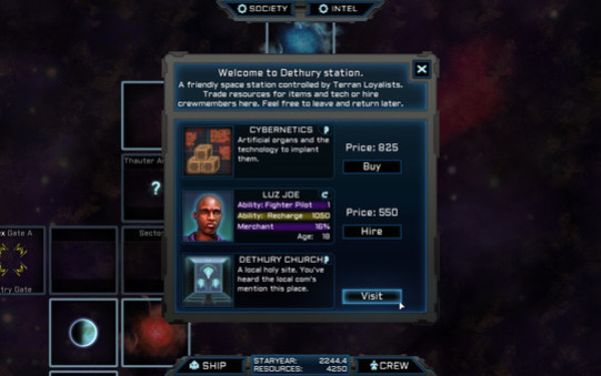 Игра Voidship: The Long Journey, скриншот