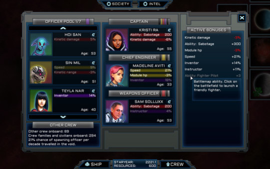 Игра Voidship: The Long Journey, скриншот
