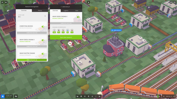 Игра Voxel Tycoon, скриншот