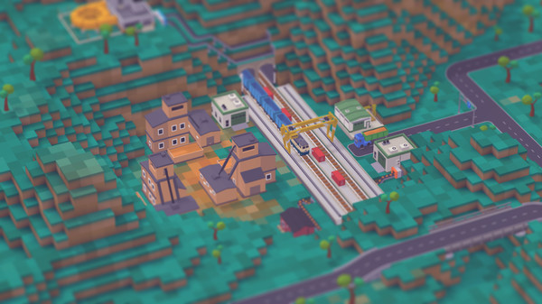 Игра Voxel Tycoon, скриншот