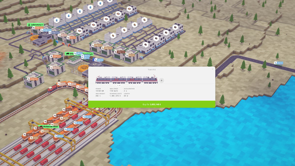 Игра Voxel Tycoon, скриншот