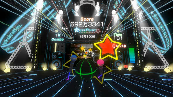 Игра VR RHYTHM ACTION SEIYA, скриншот