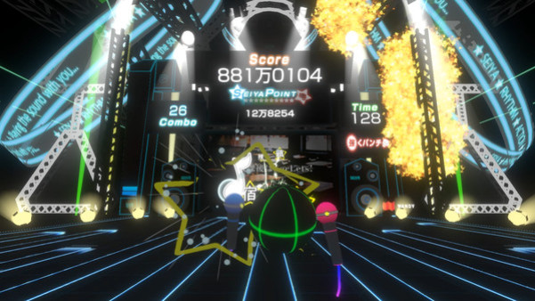 Игра VR RHYTHM ACTION SEIYA, скриншот