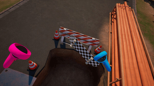 Игра VR Skater, скриншот