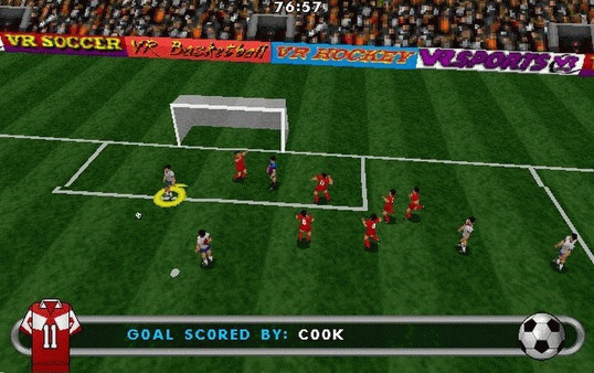 Игра VR Soccer '96, скриншот