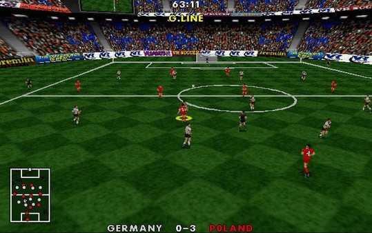 Игра VR Soccer '96, скриншот