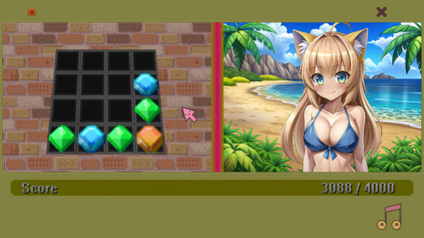Игра Waifu Simulator: Beach Edition, скриншот