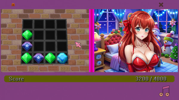 Игра Waifu Simulator: Christmas Edition, скриншот