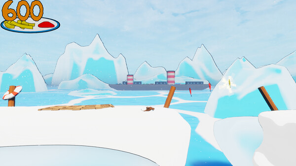 Игра Walrus Run, скриншот