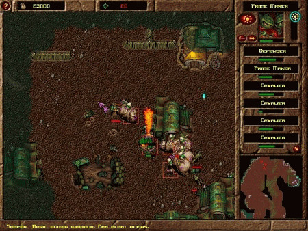 Игра War Wind II: Human Onslaught, скриншот