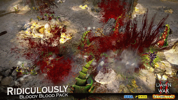 Игра Warhammer 40,000: Dawn of War II - Retribution - Ridiculously Bloody Blood Pack, скриншот