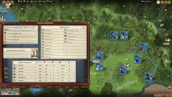 Игра Wars of Napoleon, скриншот