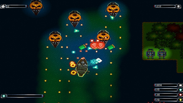 Игра Warships On The Halloween Night, скриншот