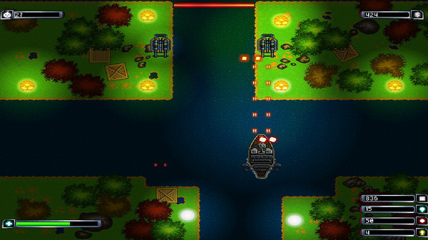 Игра Warships On The Halloween Night, скриншот