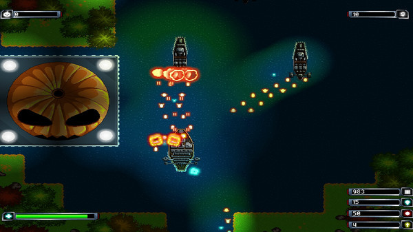 Игра Warships On The Halloween Night, скриншот