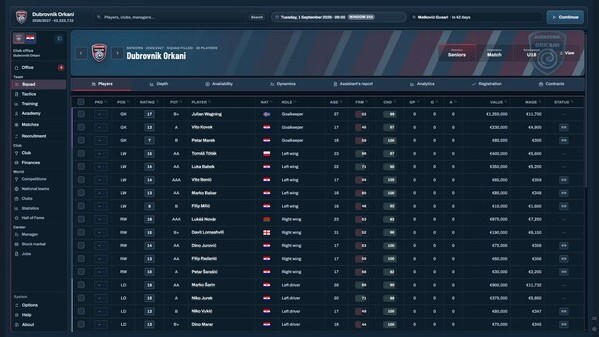Игра Water Polo Manager 2026, скриншот