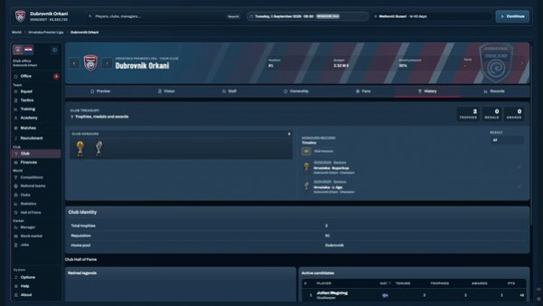 Игра Water Polo Manager 2026, скриншот