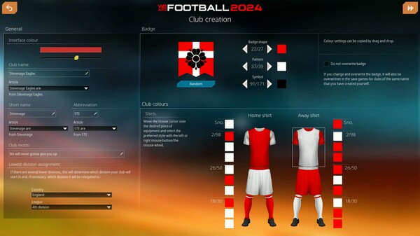 Игра WE ARE FOOTBALL 2024, скриншот
