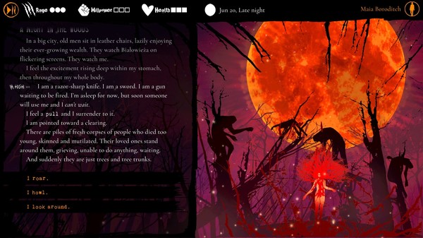 Игра Werewolf: The Apocalypse — Heart of the Forest, скриншот