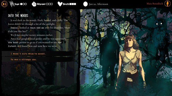 Игра Werewolf: The Apocalypse — Heart of the Forest, скриншот