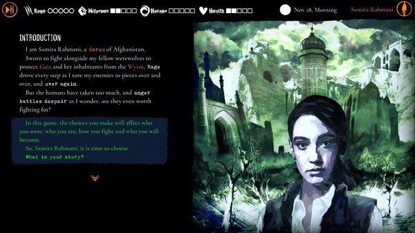 Игра Werewolf: The Apocalypse — Purgatory, скриншот