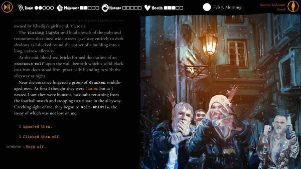 Игра Werewolf: The Apocalypse — Purgatory, скриншот