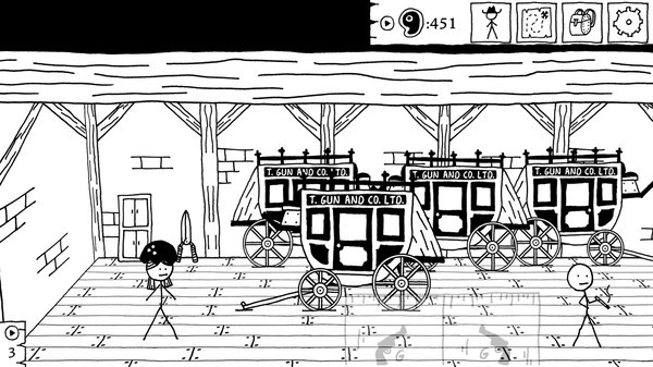 Игра West of Loathing: Reckonin' at Gun Manor, скриншот
